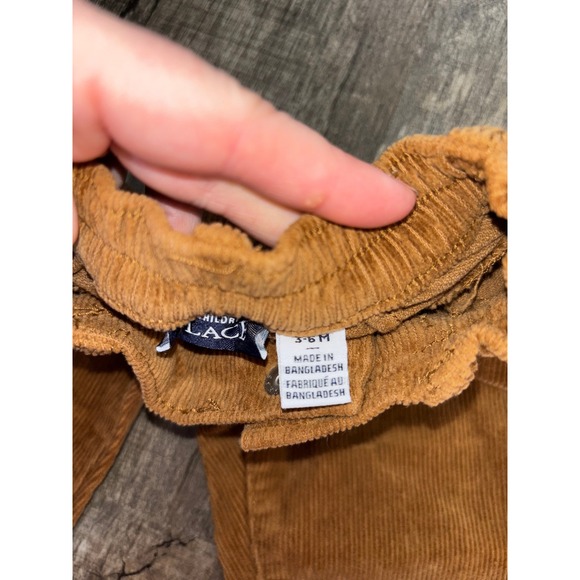 The Children's Place Brown Corduroy Pants Elastic Waist Toddler 3-6 Months - Picture 2 of 4